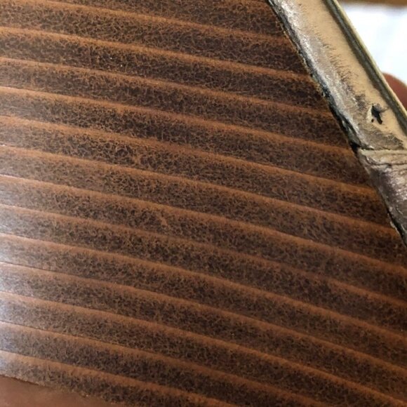 Anthropologie Seychelles Mediterranean Summer Wedge Sandals, Silver 6 - Picture 8 of 9